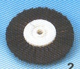 Szczotka protetyczna (nr. kat.06150-2) na plastiku śr.70mm twarda, dwuwarstwowa