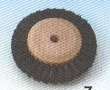 Szczotka protetyczna (nr. kat.06150-7) na drewnie śr.62mm trójwarstwowa, twarda