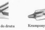 Krampony wąskie do drutu