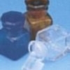 Buteleczki z korkiem na preparaty i leki niebieskie