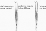 Pinceta stomatologiczna MERIAM podwójnie wygięta 160 mm